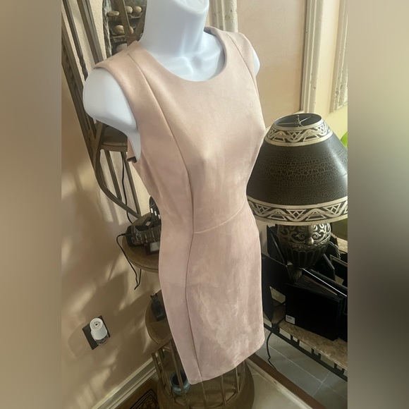 CALVIN KLEIN Petite Faux-Suede Sheath Dress 10P - Picture 7 of 16